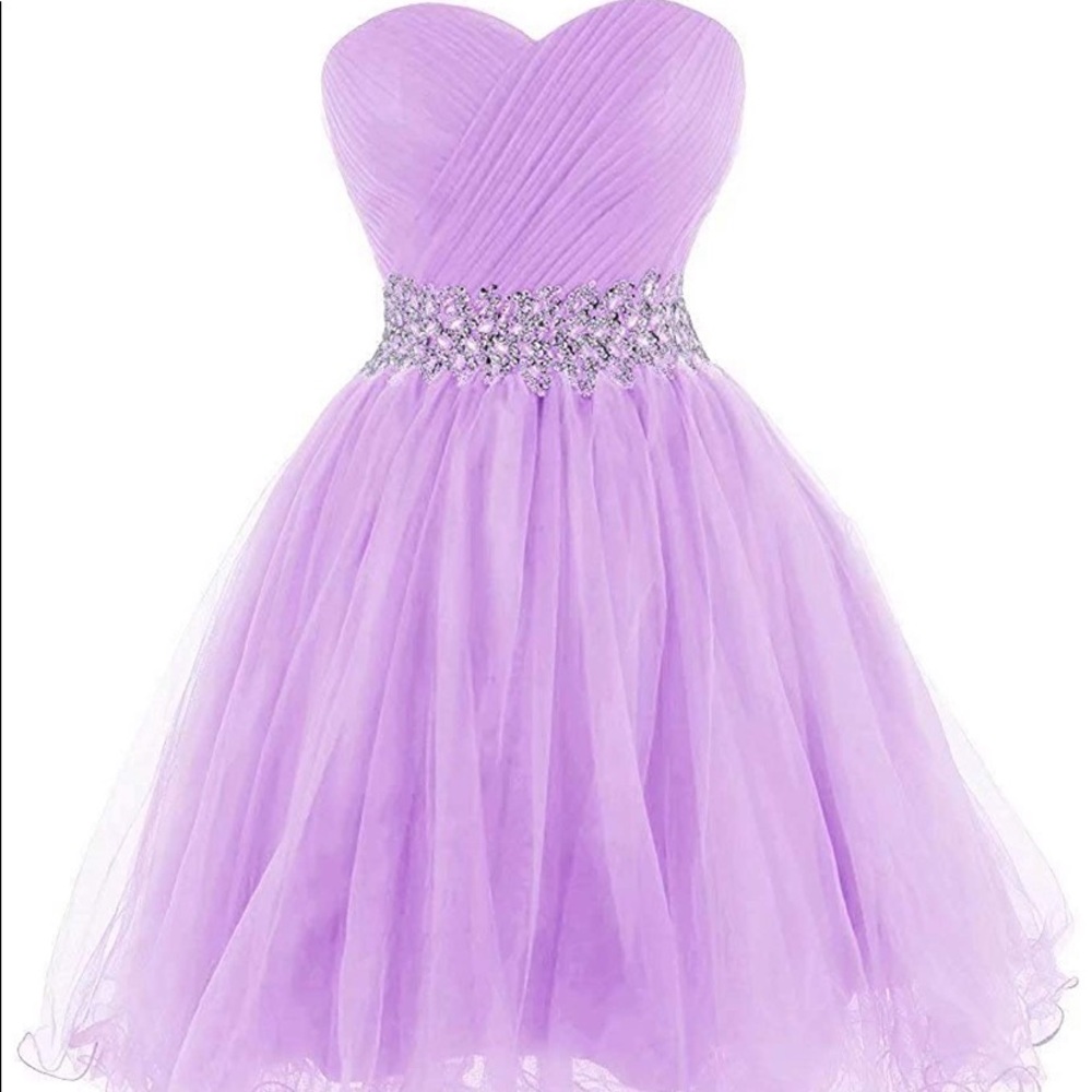 Lavender homecoming dress